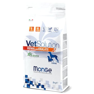 MONGE VET SOLUTION RENAL AND OXALATE DOG FOOD 2 KG